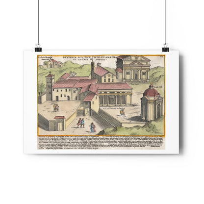 The Church of Saints Vincent and Anastasius at the Three Fountains Historical Giclée Art Print