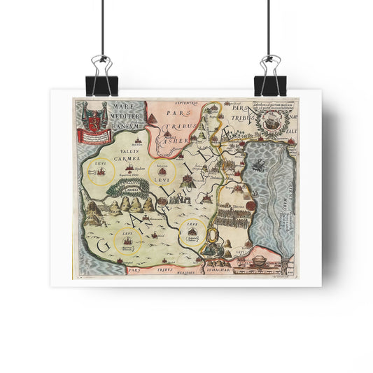 Galilee & the Twelve Tribes of Israel Giclée Art Print