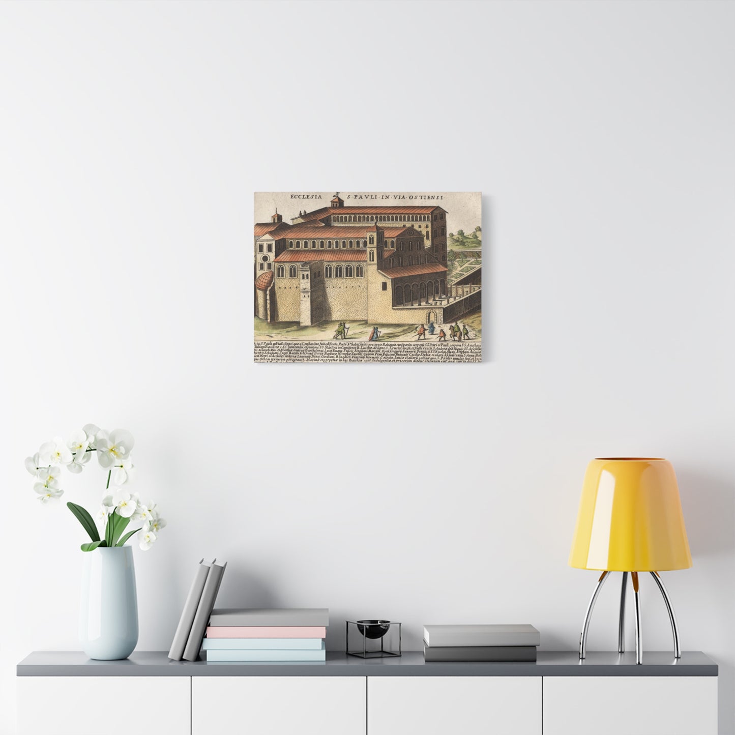Basilica of Saint Paul Outside the Walls Historic Art Canvas