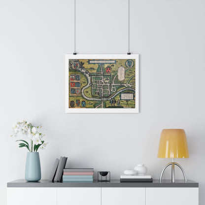 Chester (Cestria), England from Braun & Hogenberg’s Civitates Orbis Terrarum Giclée Art Print