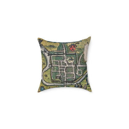 Chester (Cestria), England Map Design Pillow
