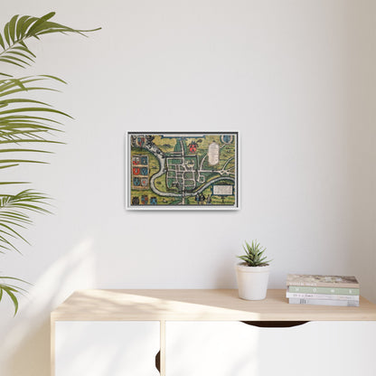 Chester (Cestria), England from Braun & Hogenberg’s Civitates Orbis Terrarum Framed Map Art Print