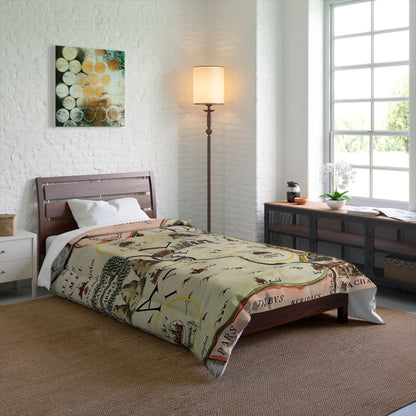 Galilee & the Twelve Tribes of Israel Vintage Map Comforter