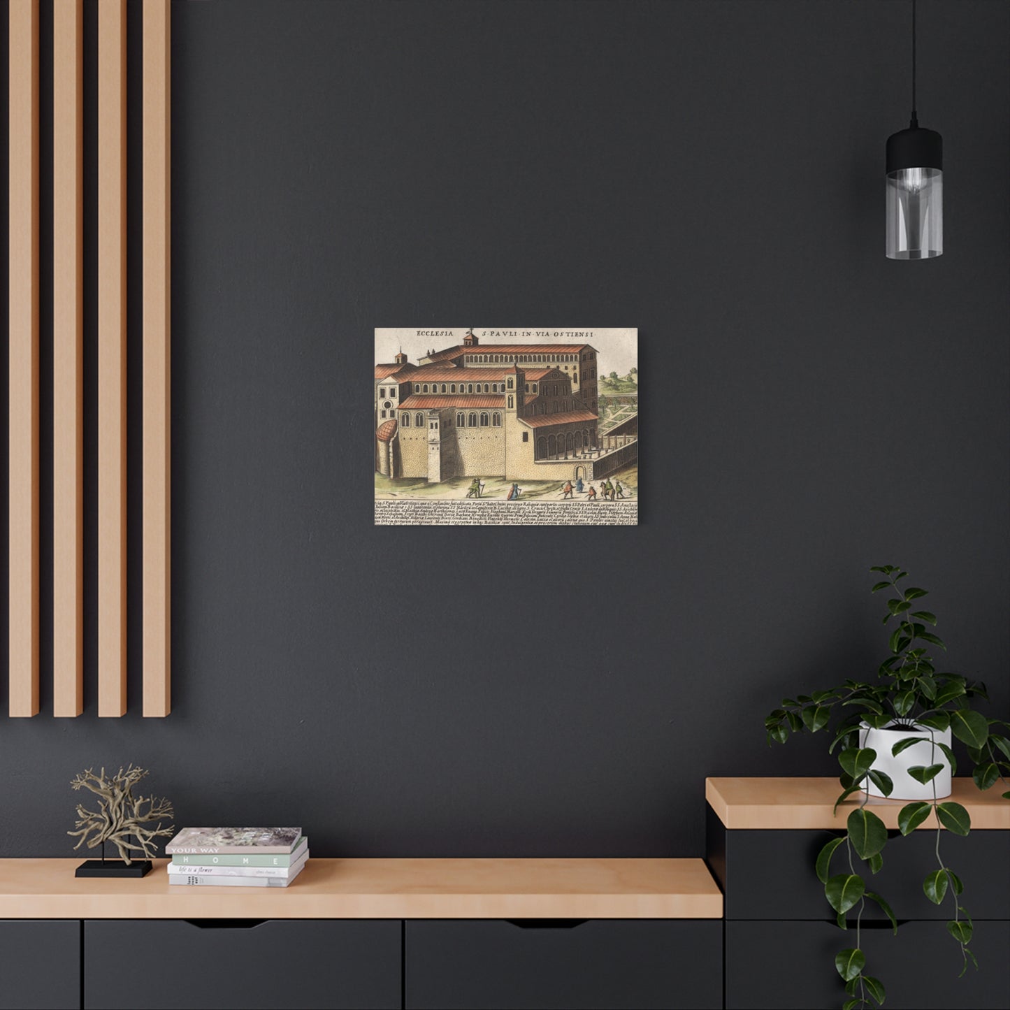 Basilica of Saint Paul Outside the Walls Historic Art Canvas