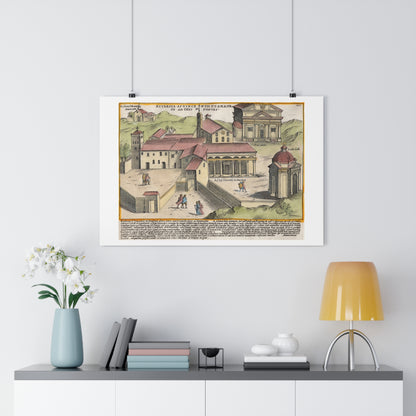 The Church of Saints Vincent and Anastasius at the Three Fountains Historical Giclée Art Print