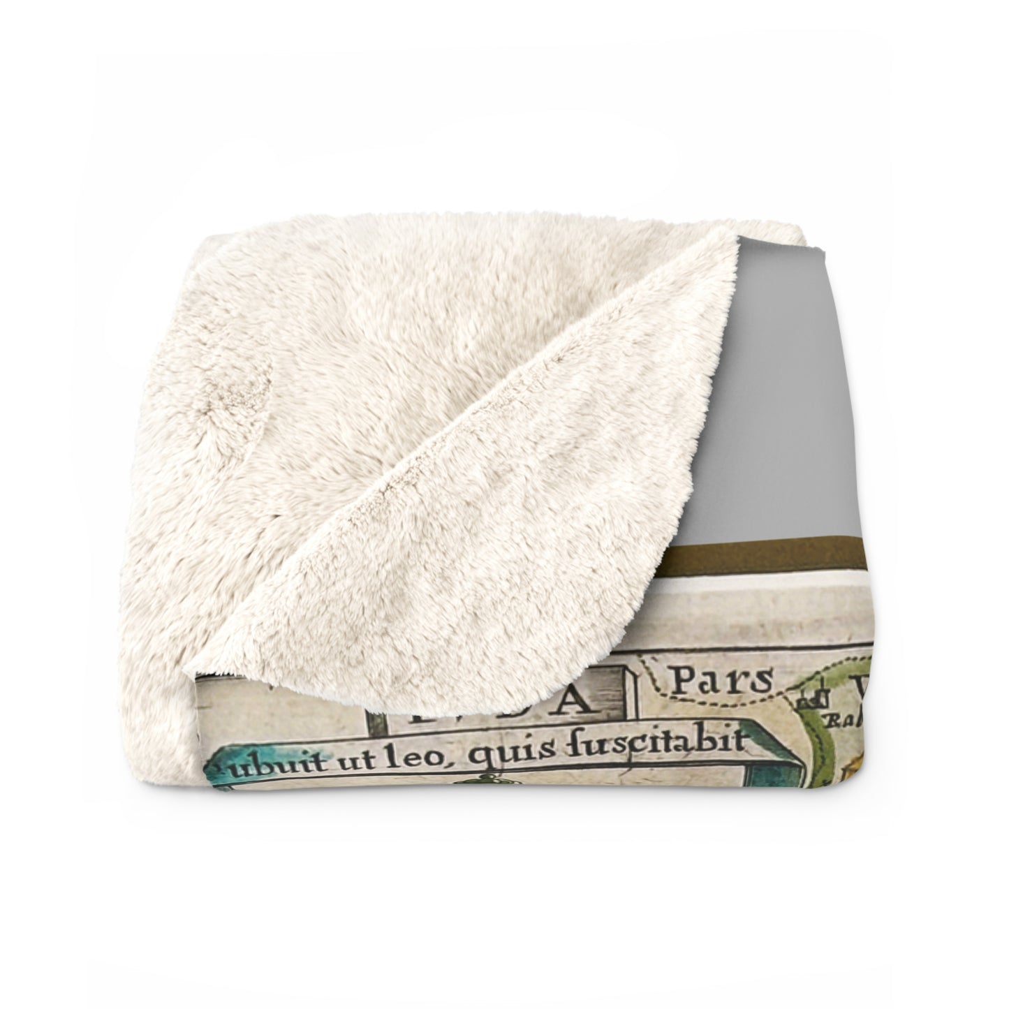 Tribes of Judah & Simeon with the Dead Sea Vintage Map Fleece Blanket