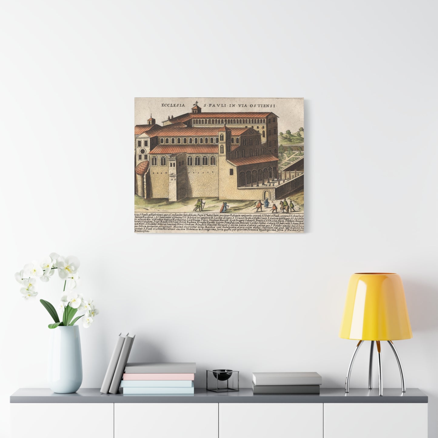Basilica of Saint Paul Outside the Walls Historic Art Canvas