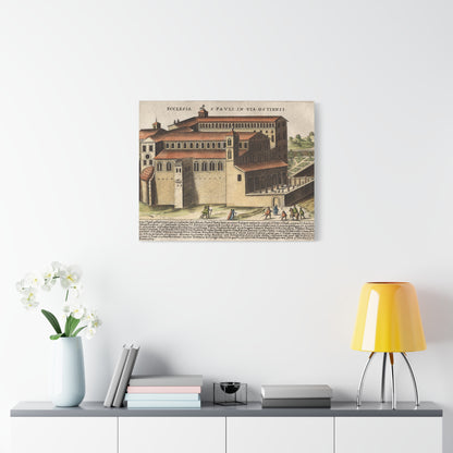 Basilica of Saint Paul Outside the Walls Historic Art Canvas