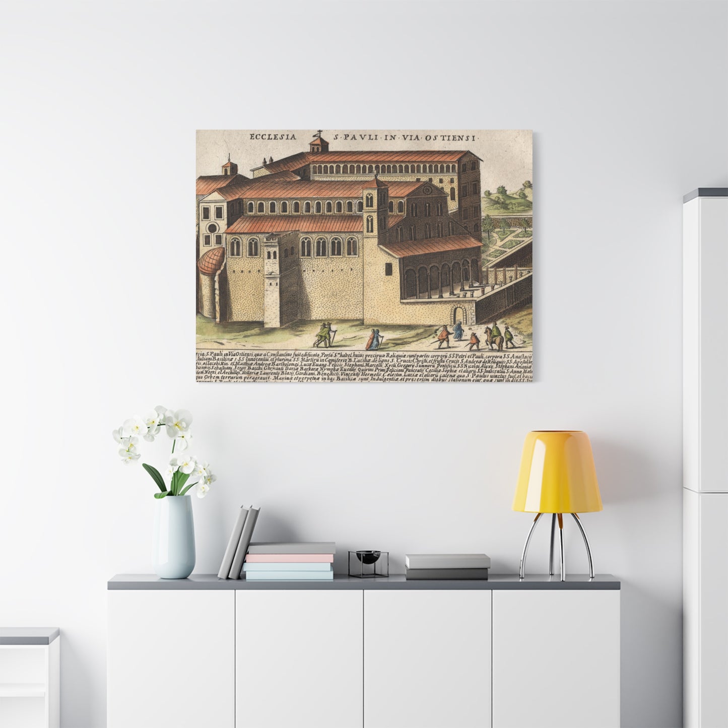 Basilica of Saint Paul Outside the Walls Historic Art Canvas