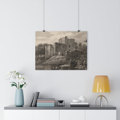 Art Print - Brougham Castle, Cumbria Copperplate Engraving, c 1790–1830