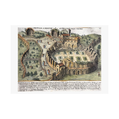 Ruins of Amphitheatrum Castrense in Rome Art Print
