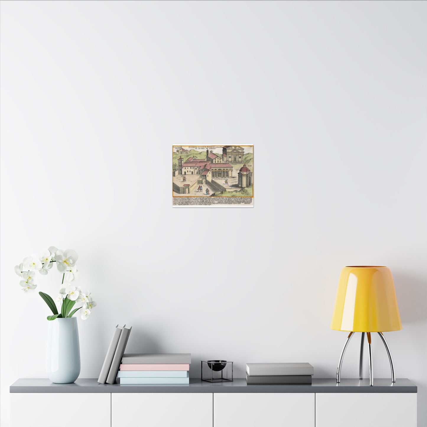 The Church of Saints Vincent and Anastasius at the Three Fountains Historic Canvas Wall Art