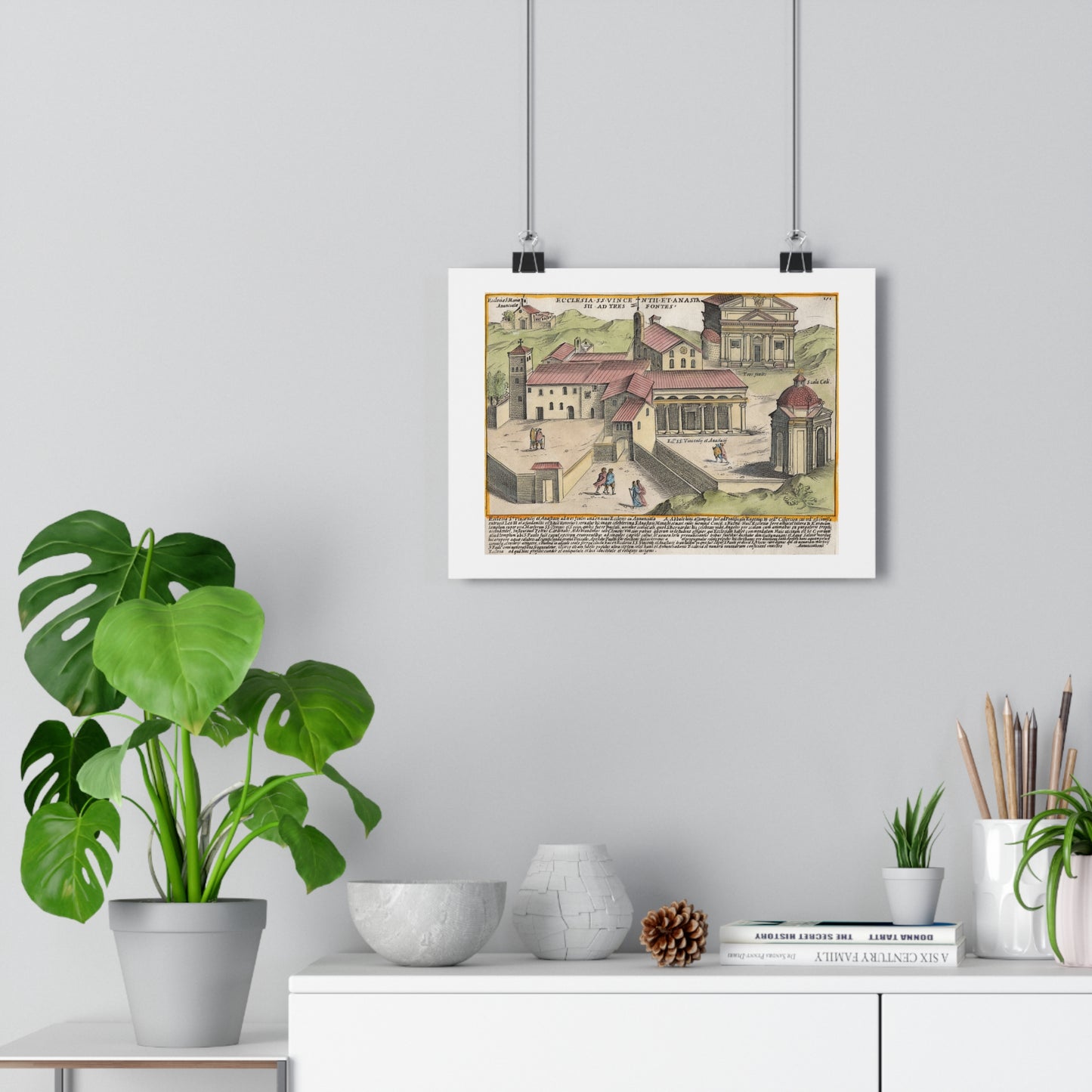 The Church of Saints Vincent and Anastasius at the Three Fountains Historical Giclée Art Print