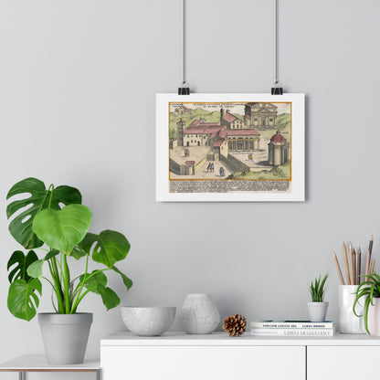 The Church of Saints Vincent and Anastasius at the Three Fountains Historical Giclée Art Print