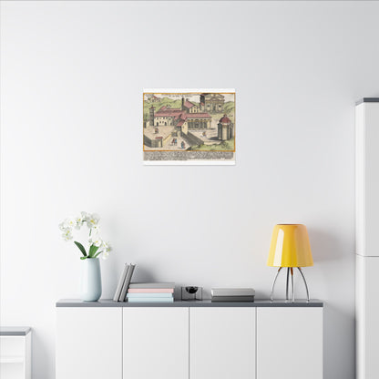 The Church of Saints Vincent and Anastasius at the Three Fountains Historic Canvas Wall Art