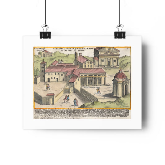The Church of Saints Vincent and Anastasius at the Three Fountains Historical Giclée Art Print