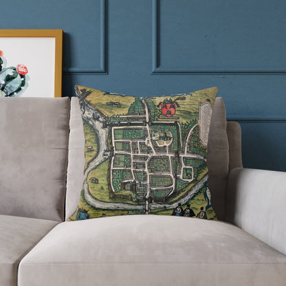Chester (Cestria), England Map Design Pillow