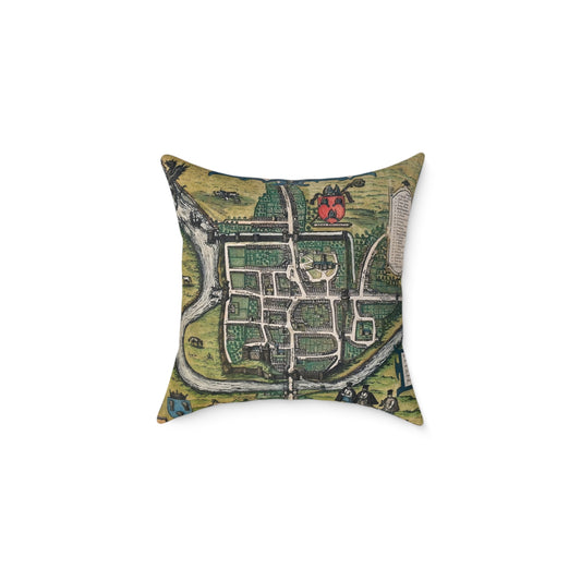 Chester (Cestria), England Map Design Pillow