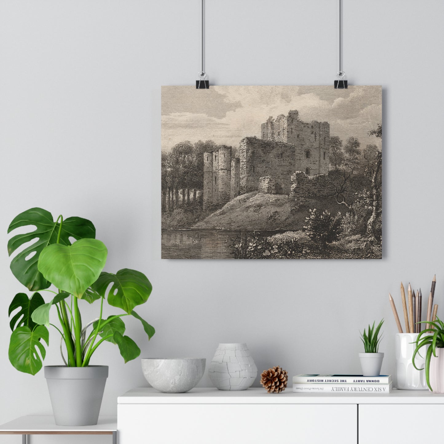 Art Print - Brougham Castle, Cumbria Copperplate Engraving, c 1790–1830