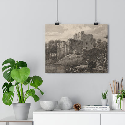 Art Print - Brougham Castle, Cumbria Copperplate Engraving, c 1790–1830