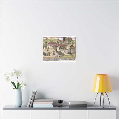 The Church of Saints Vincent and Anastasius at the Three Fountains Historic Canvas Wall Art
