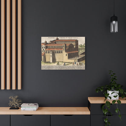 Basilica of Saint Paul Outside the Walls Historic Art Canvas