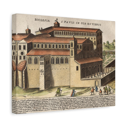 Basilica of Saint Paul Outside the Walls Historic Art Canvas