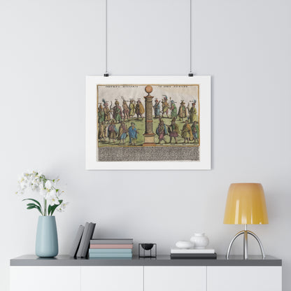 The Milestone Column in the Roman Forum Historical Giclée Art Print