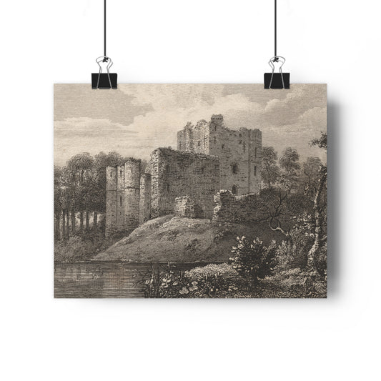 Art Print - Brougham Castle, Cumbria Copperplate Engraving, c 1790–1830