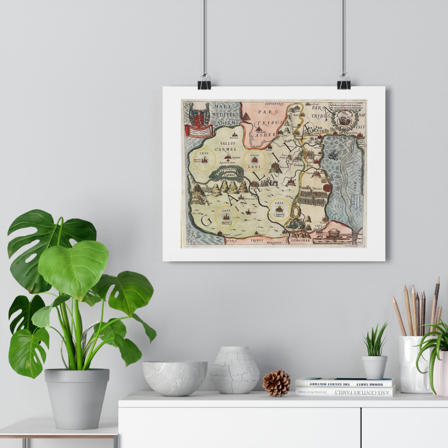 Galilee & the Twelve Tribes of Israel Giclée Art Print