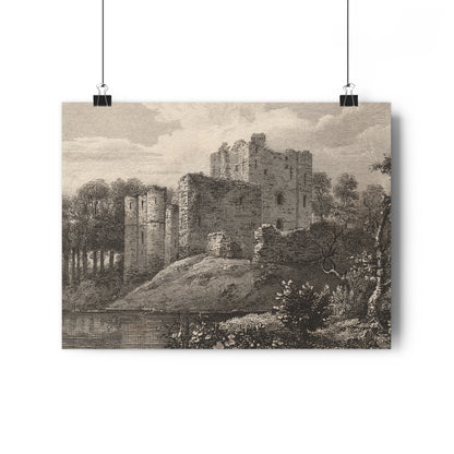 Art Print - Brougham Castle, Cumbria Copperplate Engraving, c 1790–1830