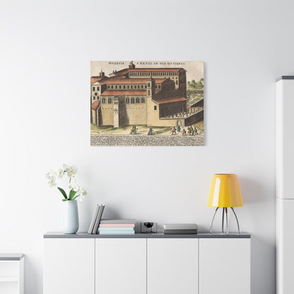 Basilica of Saint Paul Outside the Walls Historic Art Canvas
