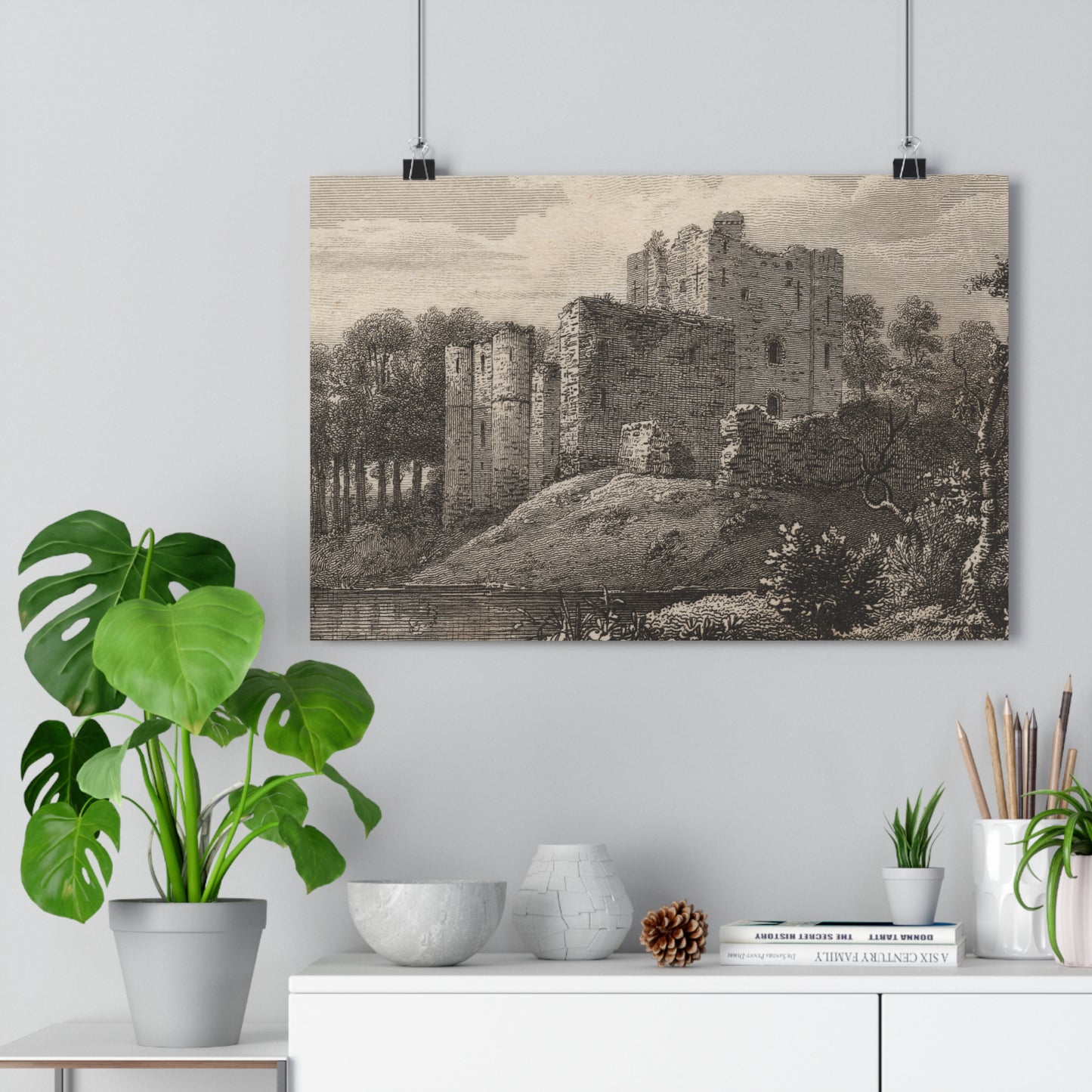 Art Print - Brougham Castle, Cumbria Copperplate Engraving, c 1790–1830