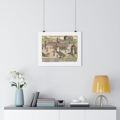 The Church of Saints Vincent and Anastasius at the Three Fountains Historical Giclée Art Print