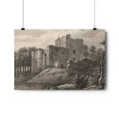 Art Print - Brougham Castle, Cumbria Copperplate Engraving, c 1790–1830