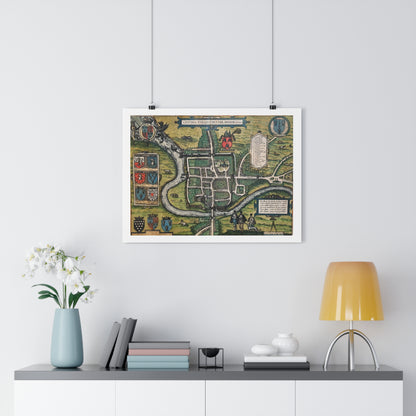 Chester (Cestria), England from Braun & Hogenberg’s Civitates Orbis Terrarum Giclée Art Print