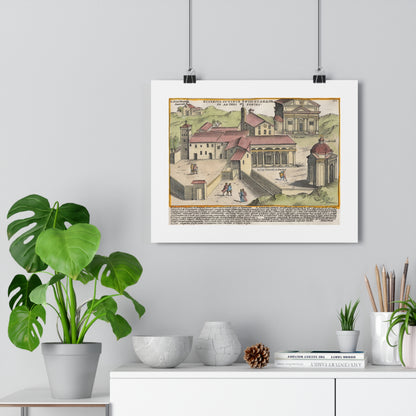 The Church of Saints Vincent and Anastasius at the Three Fountains Historical Giclée Art Print
