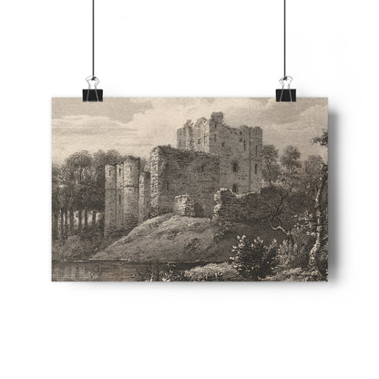 Art Print - Brougham Castle, Cumbria Copperplate Engraving, c 1790–1830