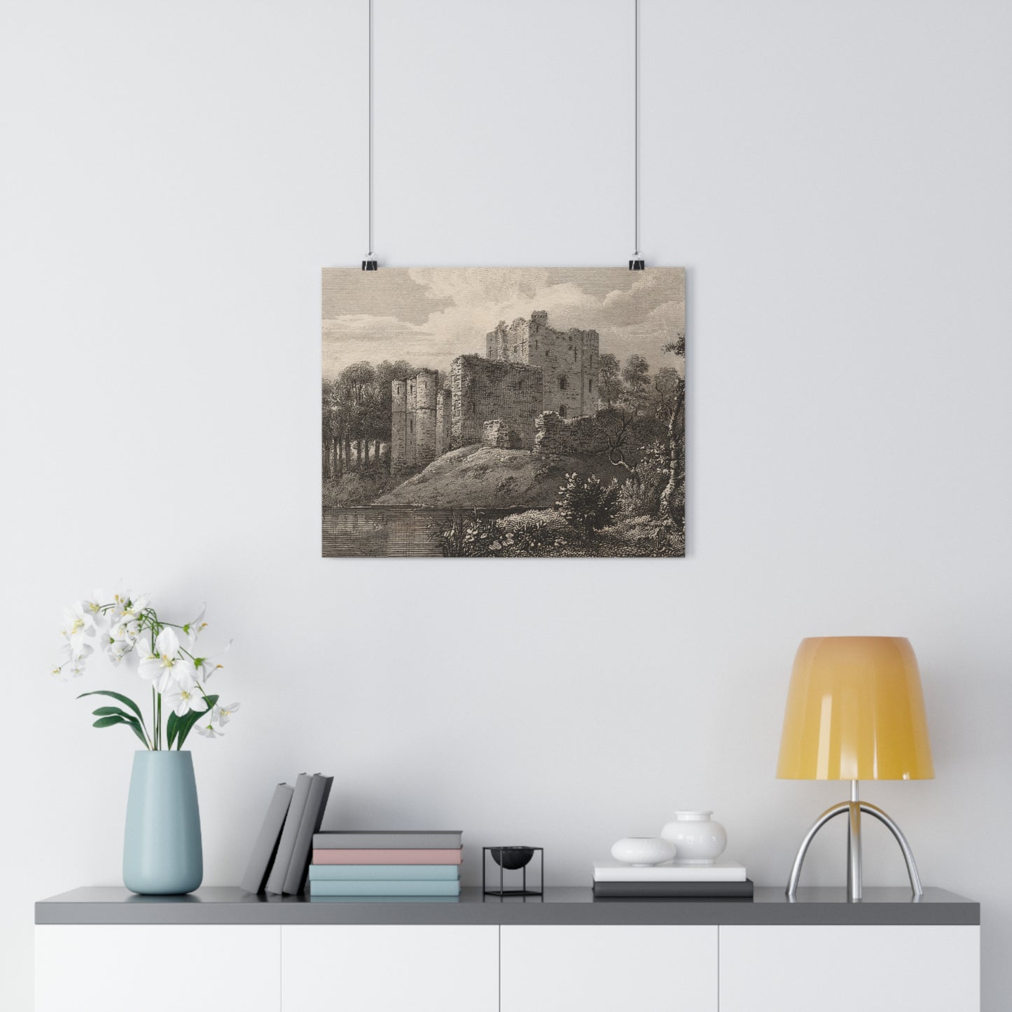 Art Print - Brougham Castle, Cumbria Copperplate Engraving, c 1790–1830