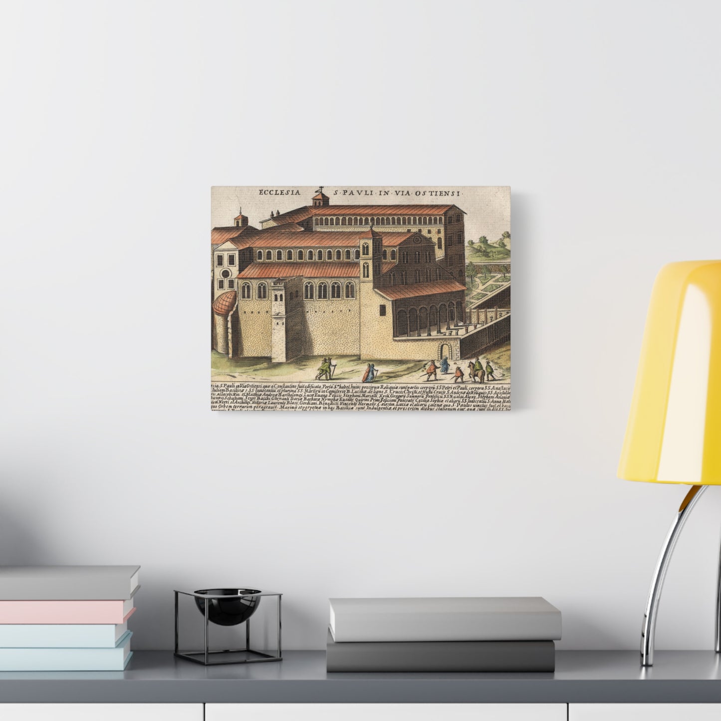 Basilica of Saint Paul Outside the Walls Historic Art Canvas