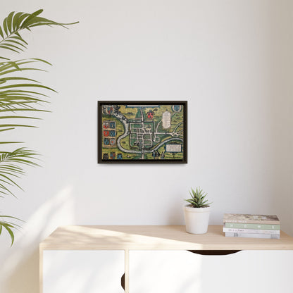 Chester (Cestria), England from Braun & Hogenberg’s Civitates Orbis Terrarum Framed Map Art Print